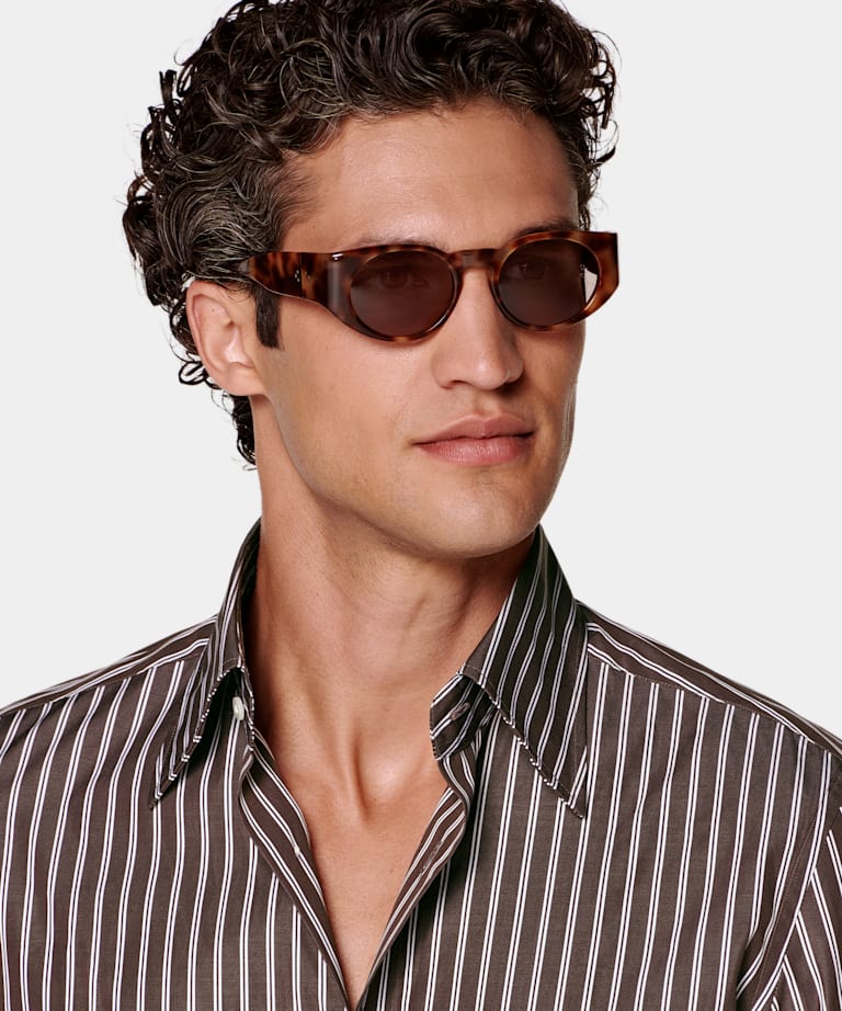 Relaxed Fit Point Collar Shirt