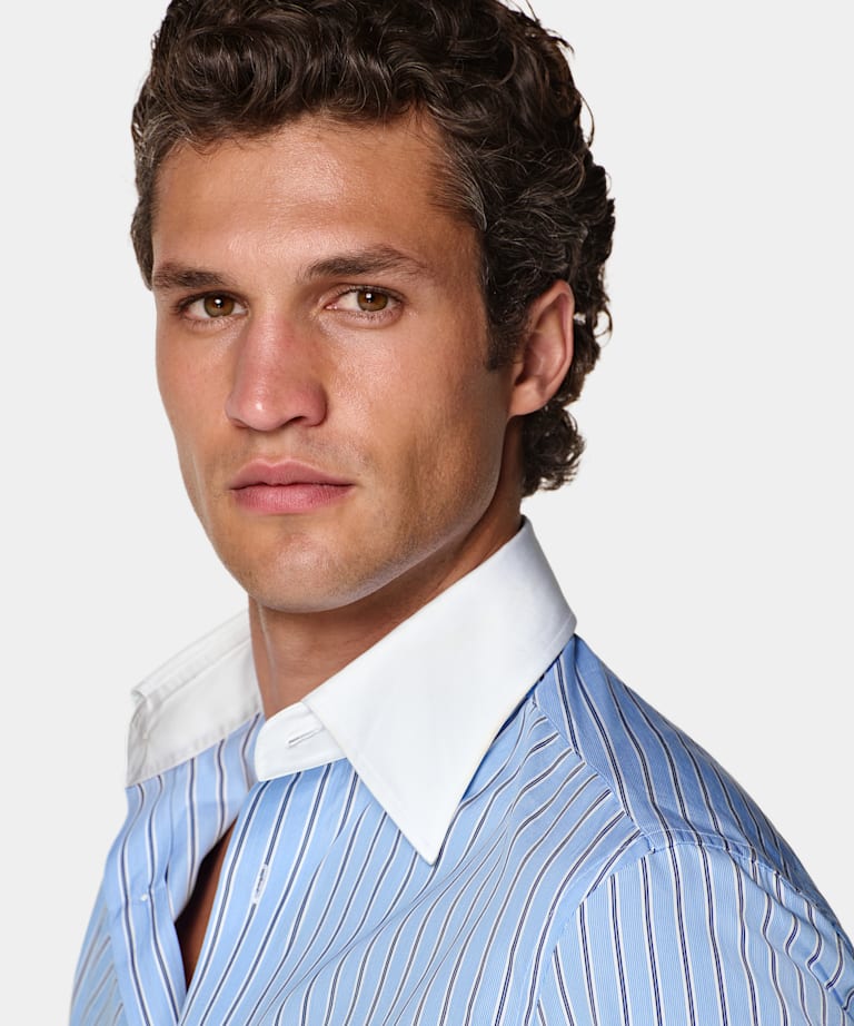 Tailored Fit Point Collar Shirt