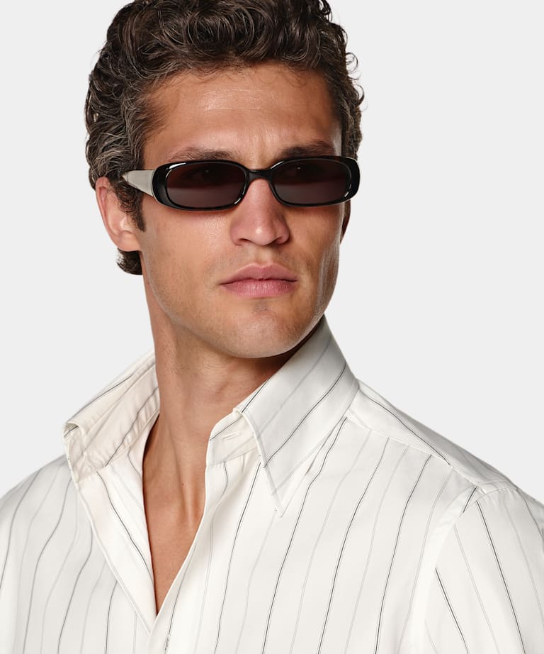 Tailored Fit Point Collar Shirt