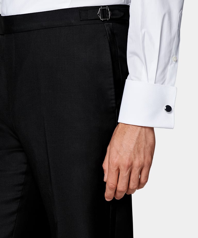 Straight Leg Tuxedo Pants