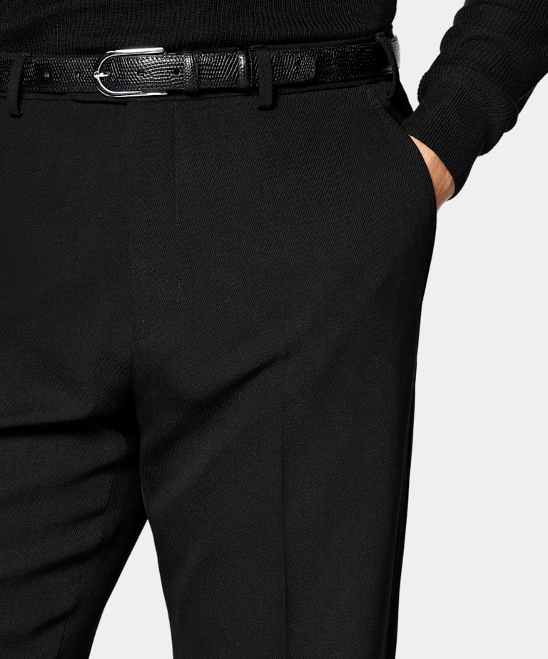 Wide Leg Flared Suit Pants