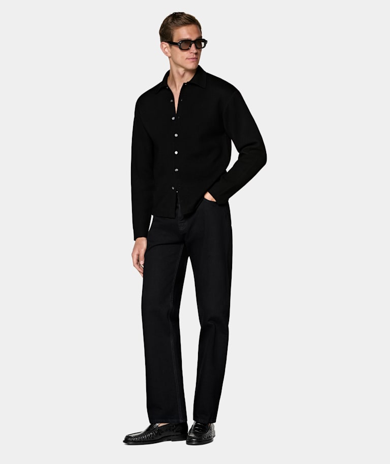 Long Sleeve Polo Cardigan