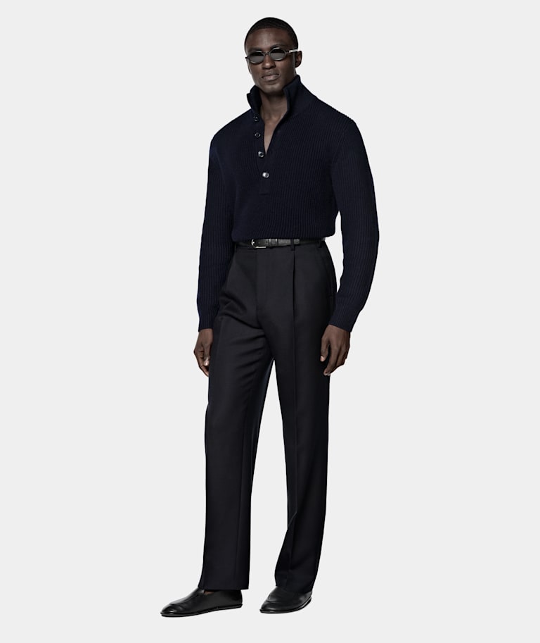 Long Sleeve Funnel-Neck
