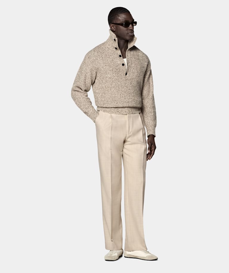 Long Sleeve Funnel-Neck