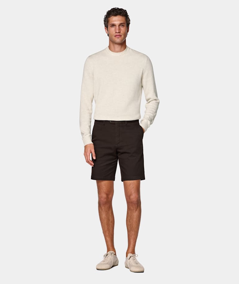 Short chino coupe ajustée