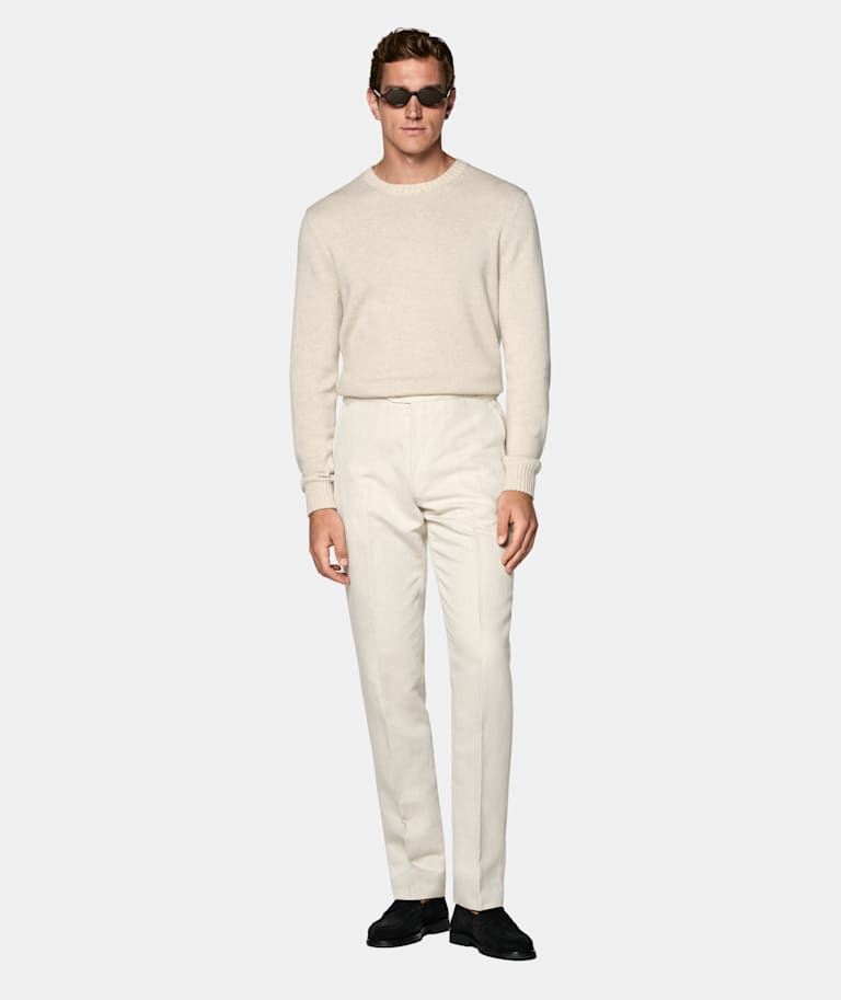 Straight Leg Suit Pants