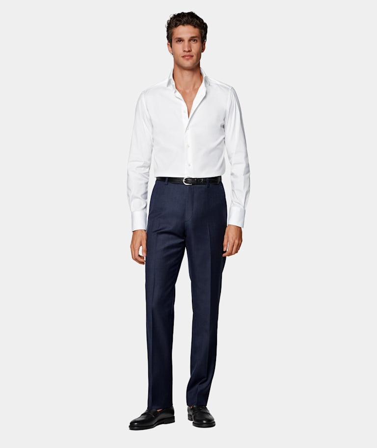 Straight Leg Suit Pants