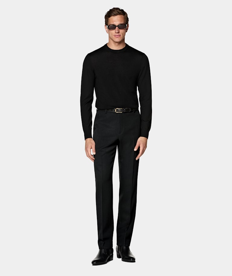 Straight Leg Suit Pants