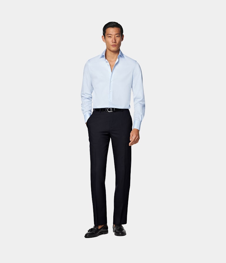 Tailored Fit Widespread Collar Shirt