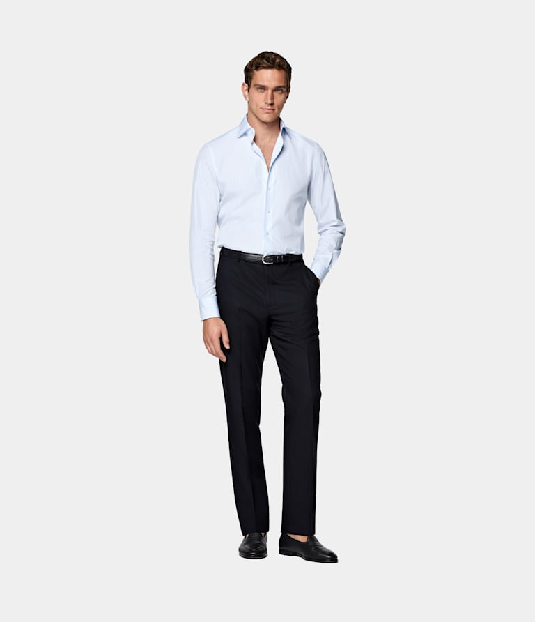 Tailored Fit Widespread Collar Shirt