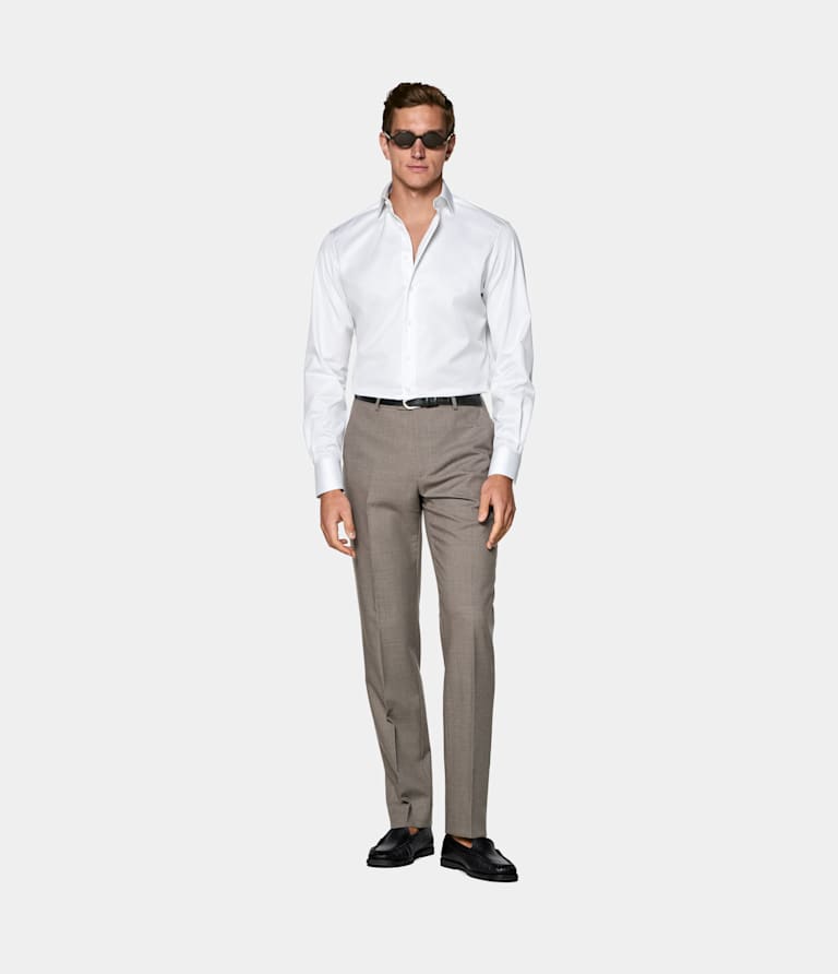 Tailored Fit Widespread Collar Shirt