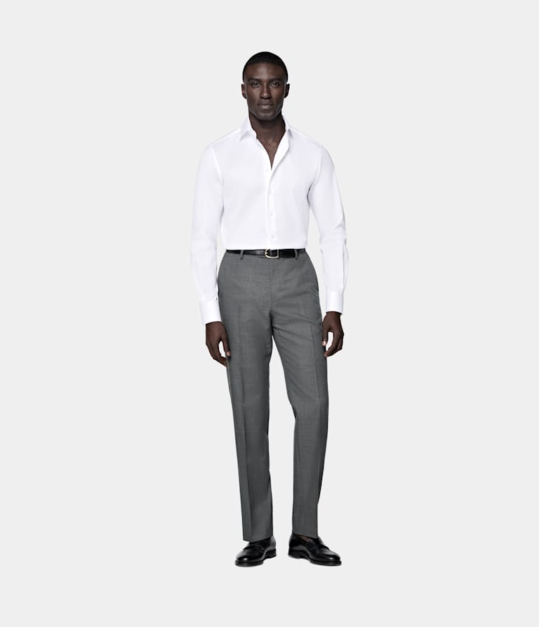 Tailored Fit Widespread Collar Shirt