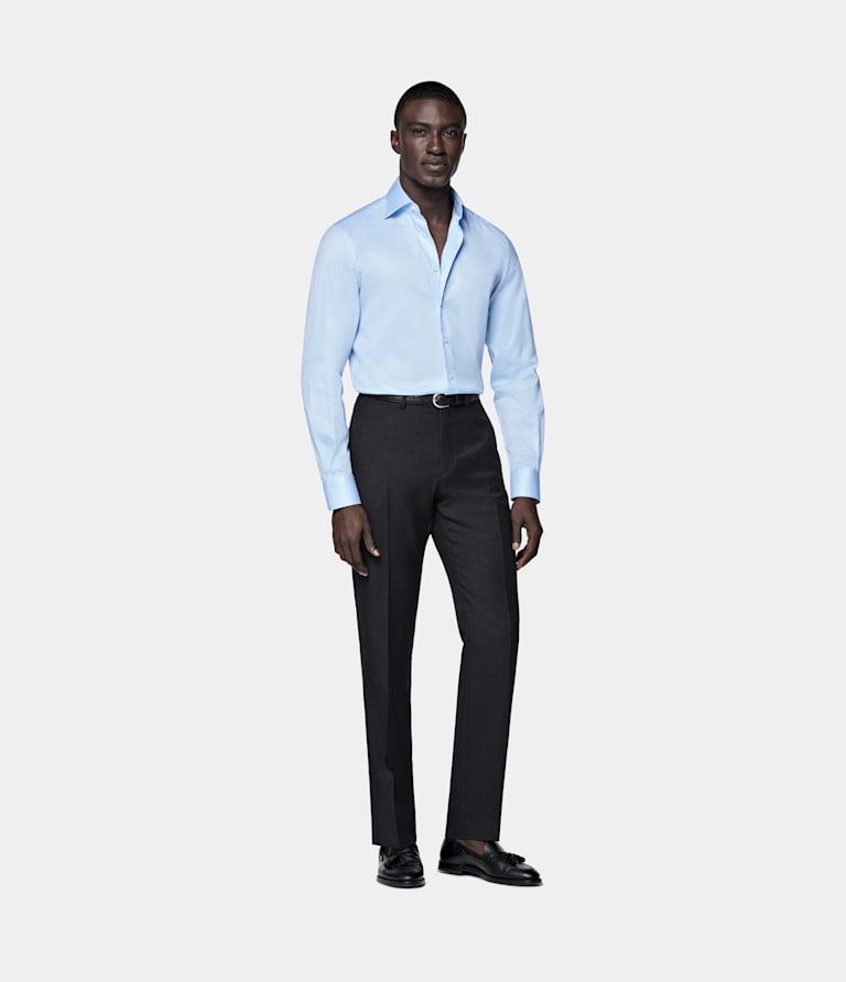Tailored Fit Widespread Collar Shirt