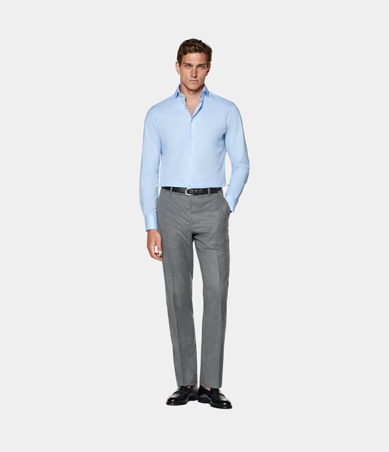 Tailored Fit Cutaway Collar Shirt