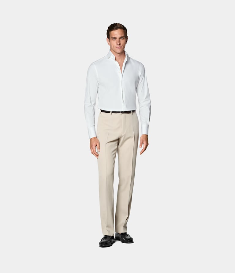 Tailored Fit Widespread Collar Shirt