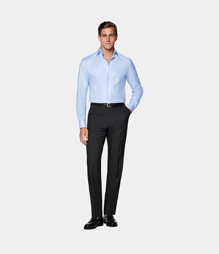 Tailored Fit Widespread Collar Shirt