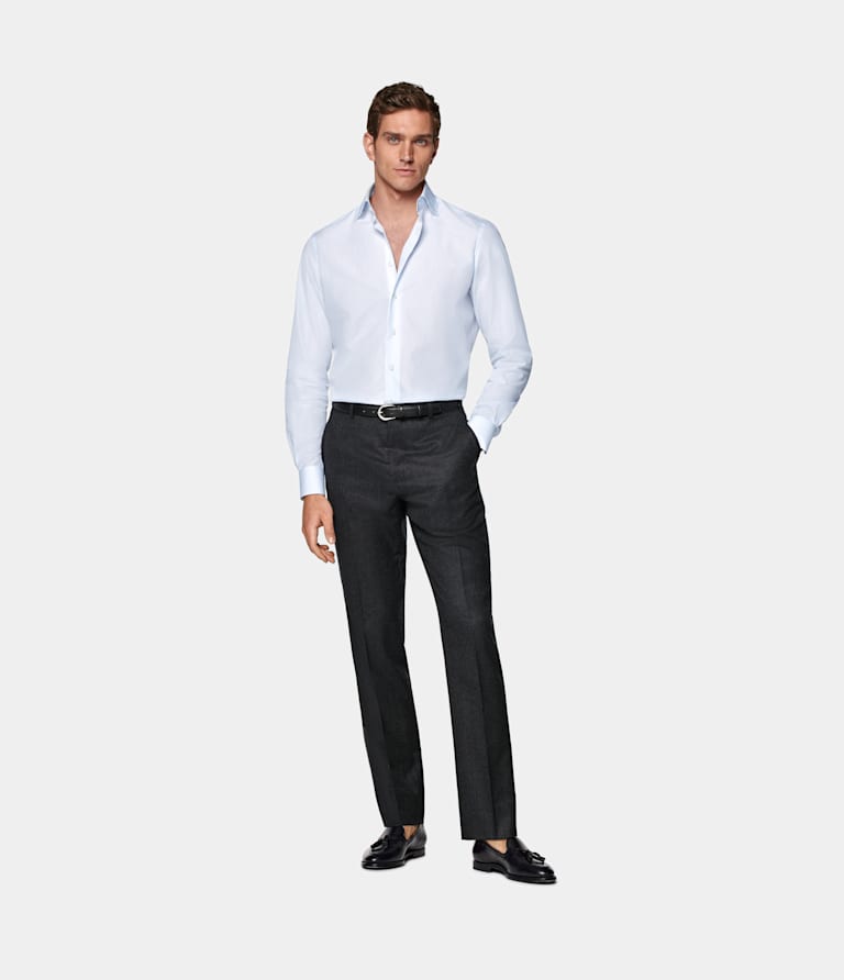 Tailored Fit Widespread Collar Shirt