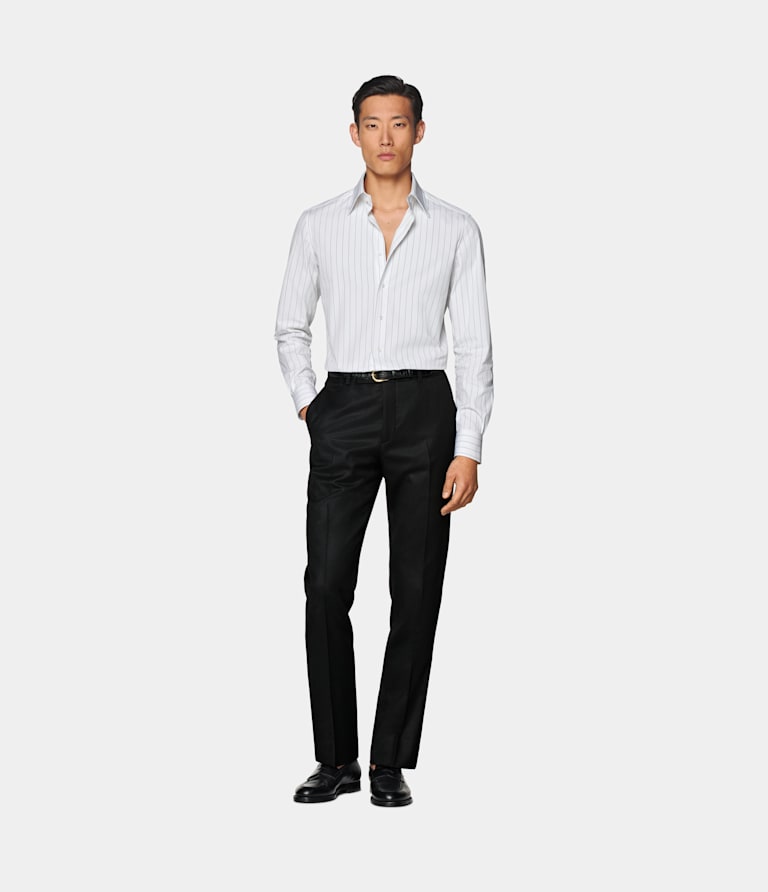 Tailored Fit Point Collar Shirt