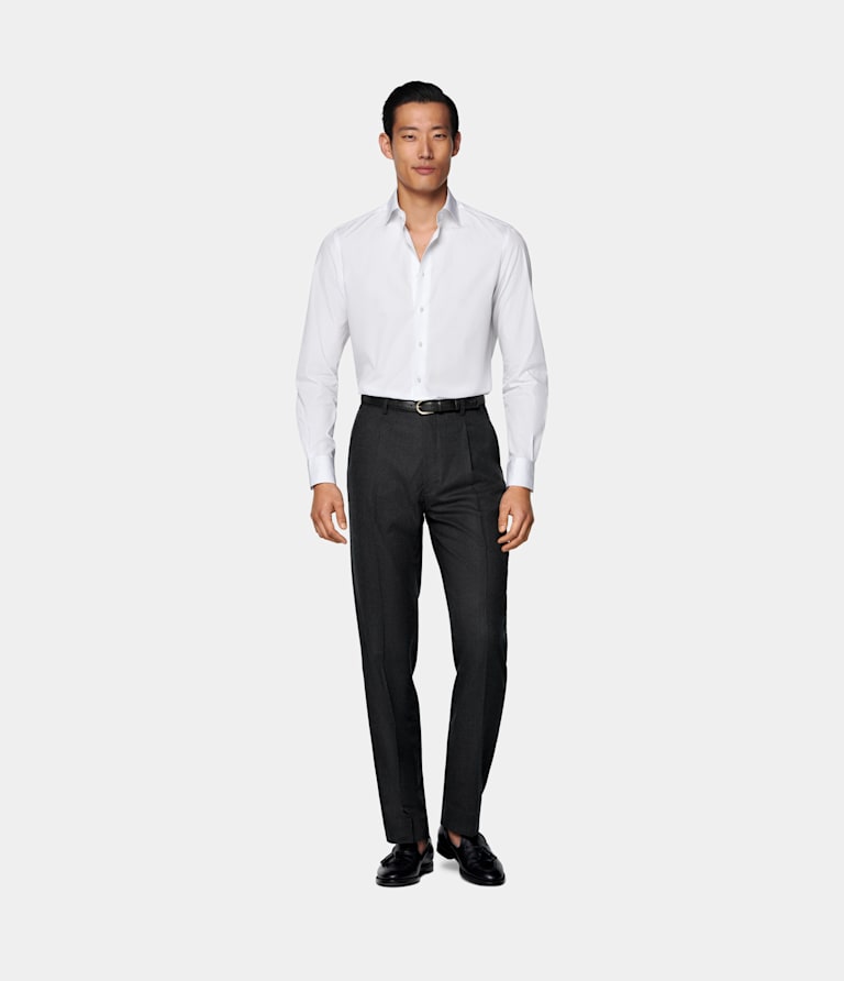 Tailored Fit Widespread Collar Shirt
