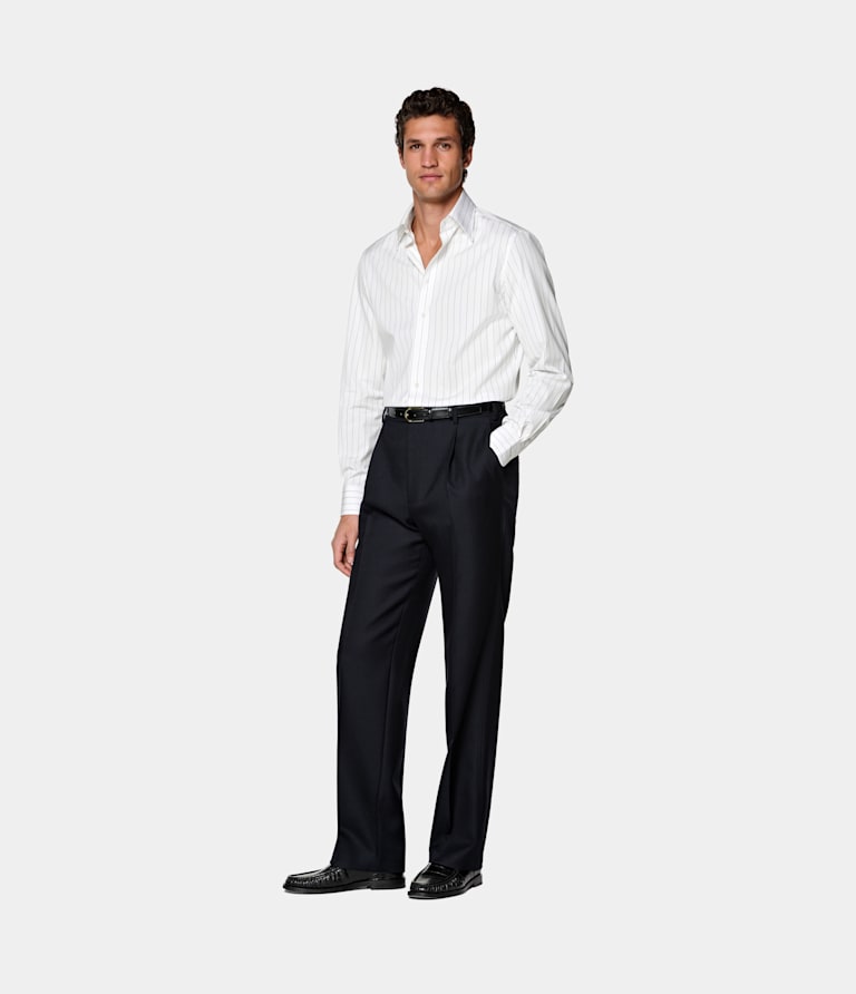 Tailored Fit Point Collar Shirt