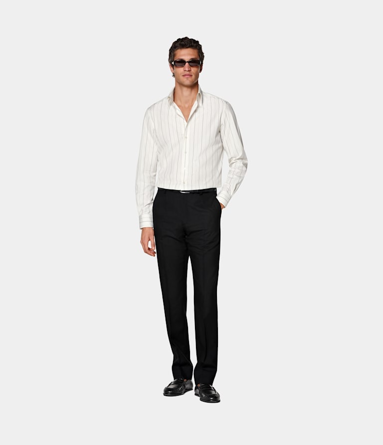 Tailored Fit Point Collar Shirt