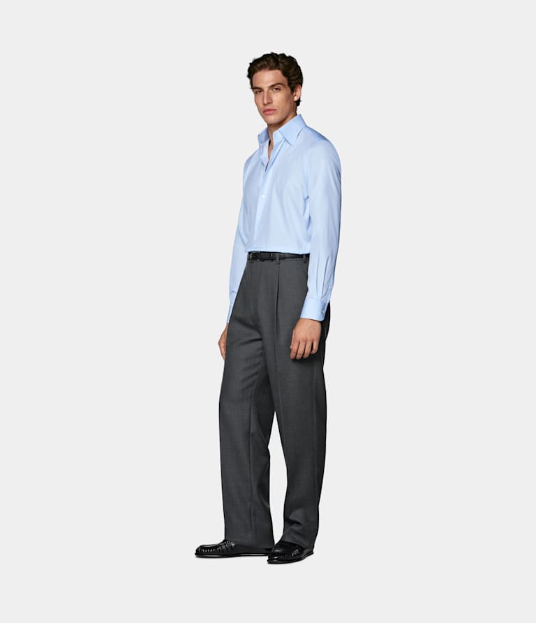 Tailored Fit Point Collar Shirt