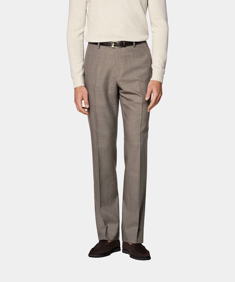 Straight Leg Suit Pants