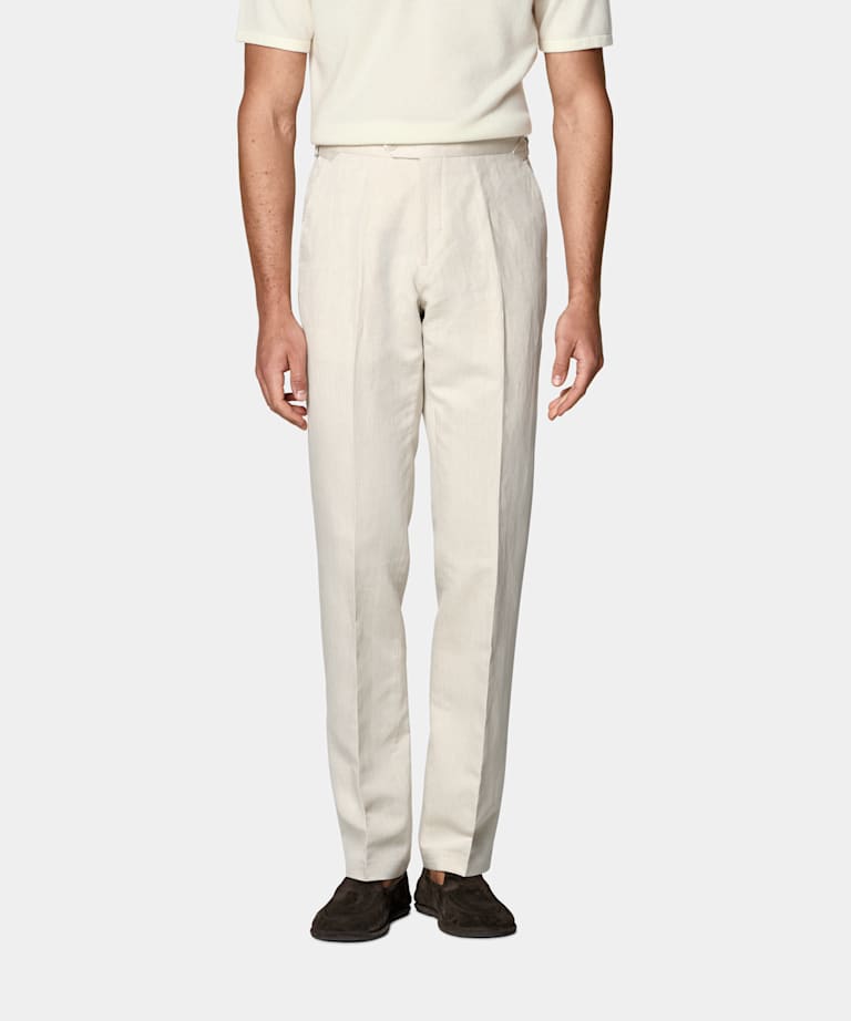 Straight Leg Suit Pants
