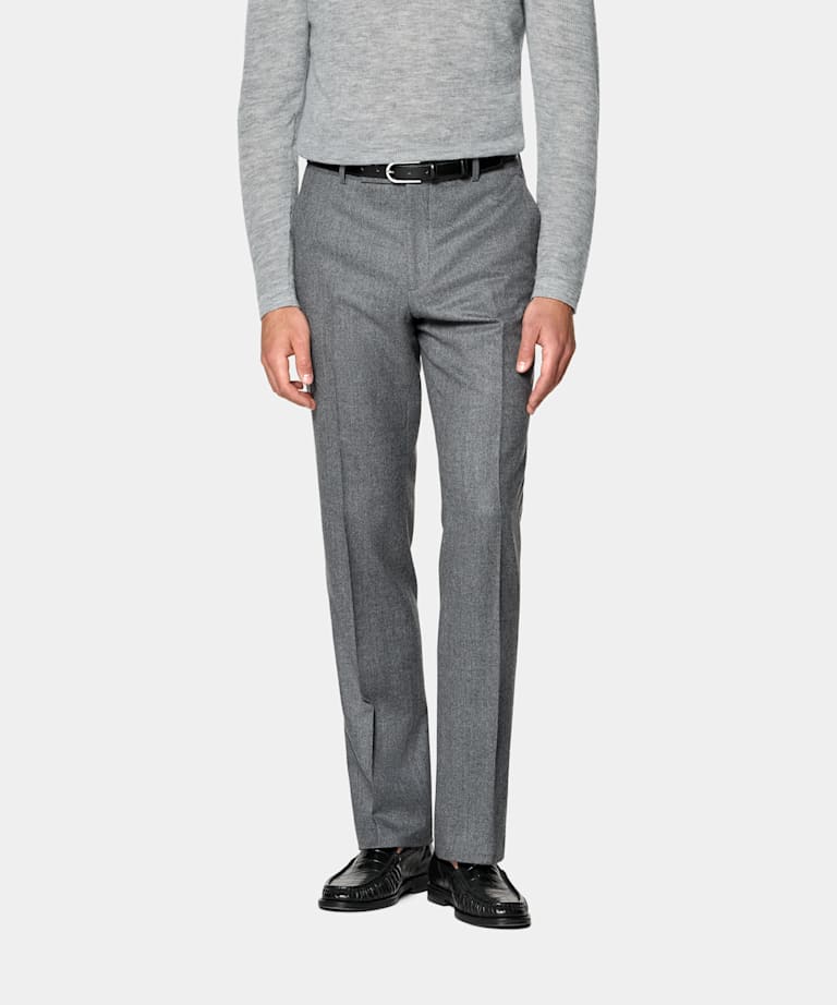 Straight Leg Suit Pants