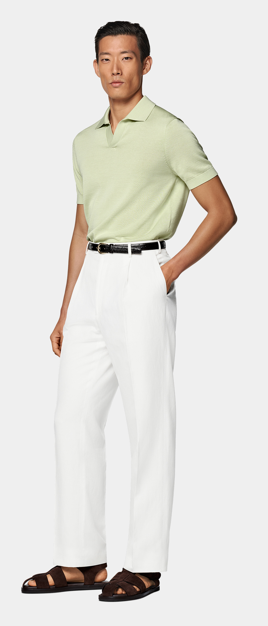 Light green polo