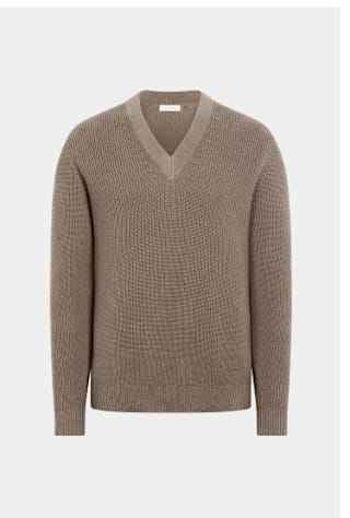Taupe v-neck