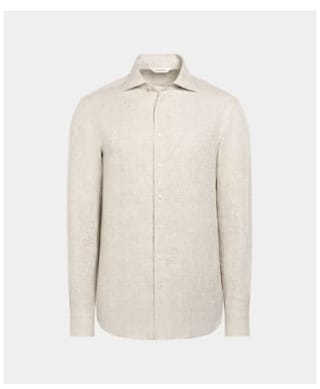 Beige linen shirt