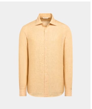 Orange linen shirt