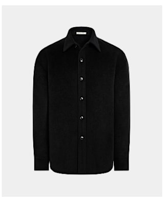 Black Wool Shirt