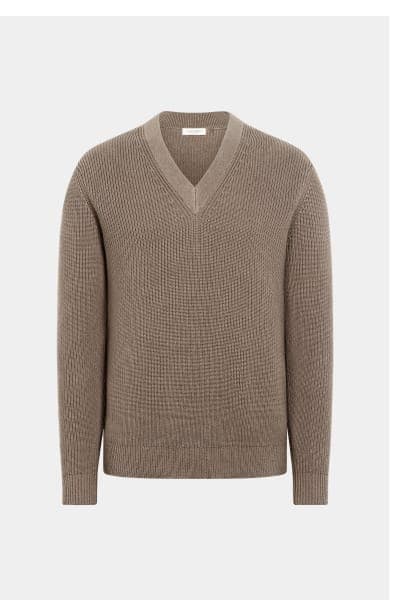 Taupe v-neck
