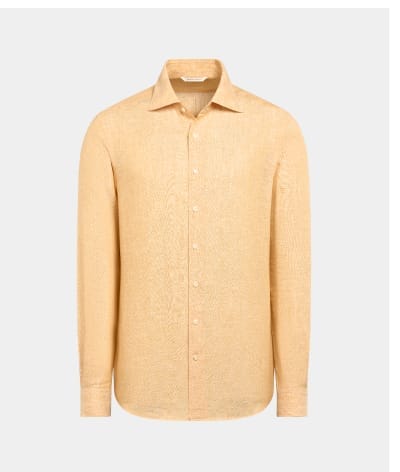 Orange linen shirt
