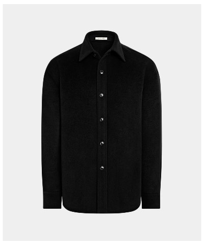 Black Wool Shirt