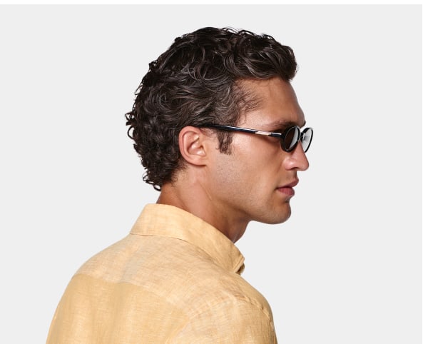 Orange linen shirt