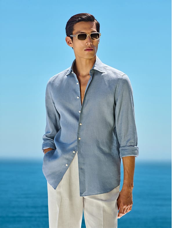 Light blue shirt