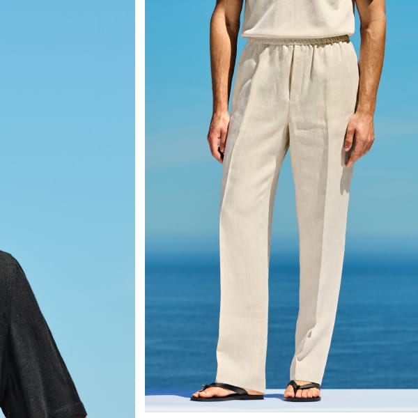 linen trousers