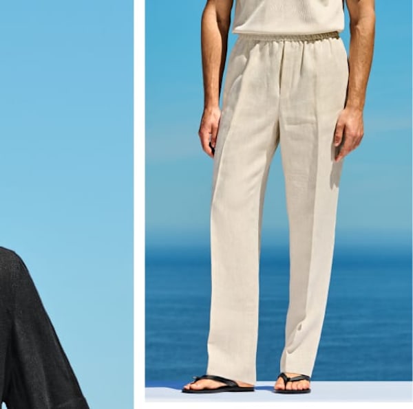 linen trousers