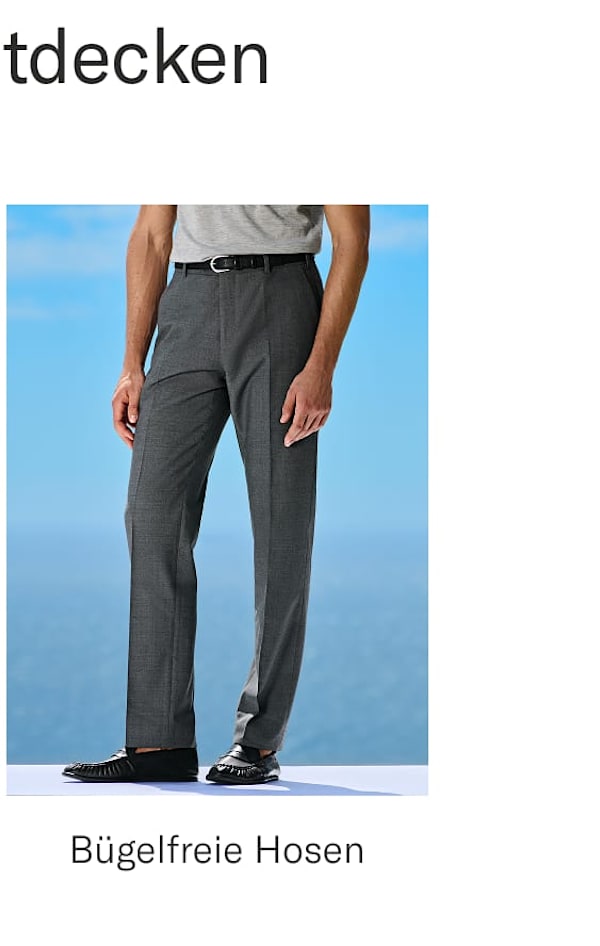 Wrinkle free trousers