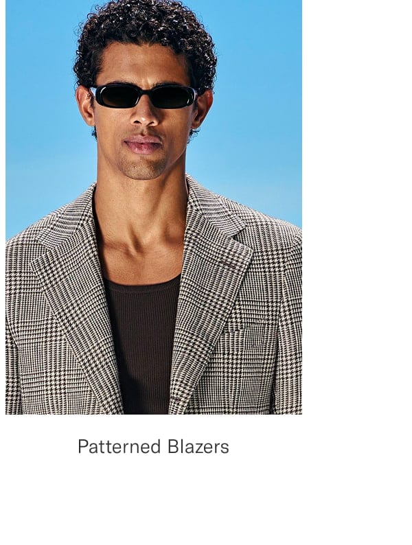 patterned blazer