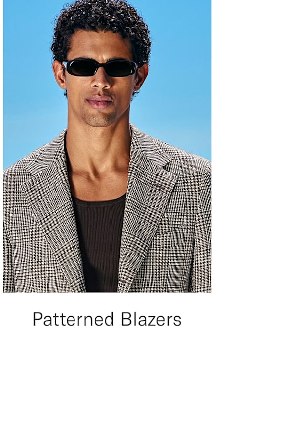 patterned blazer