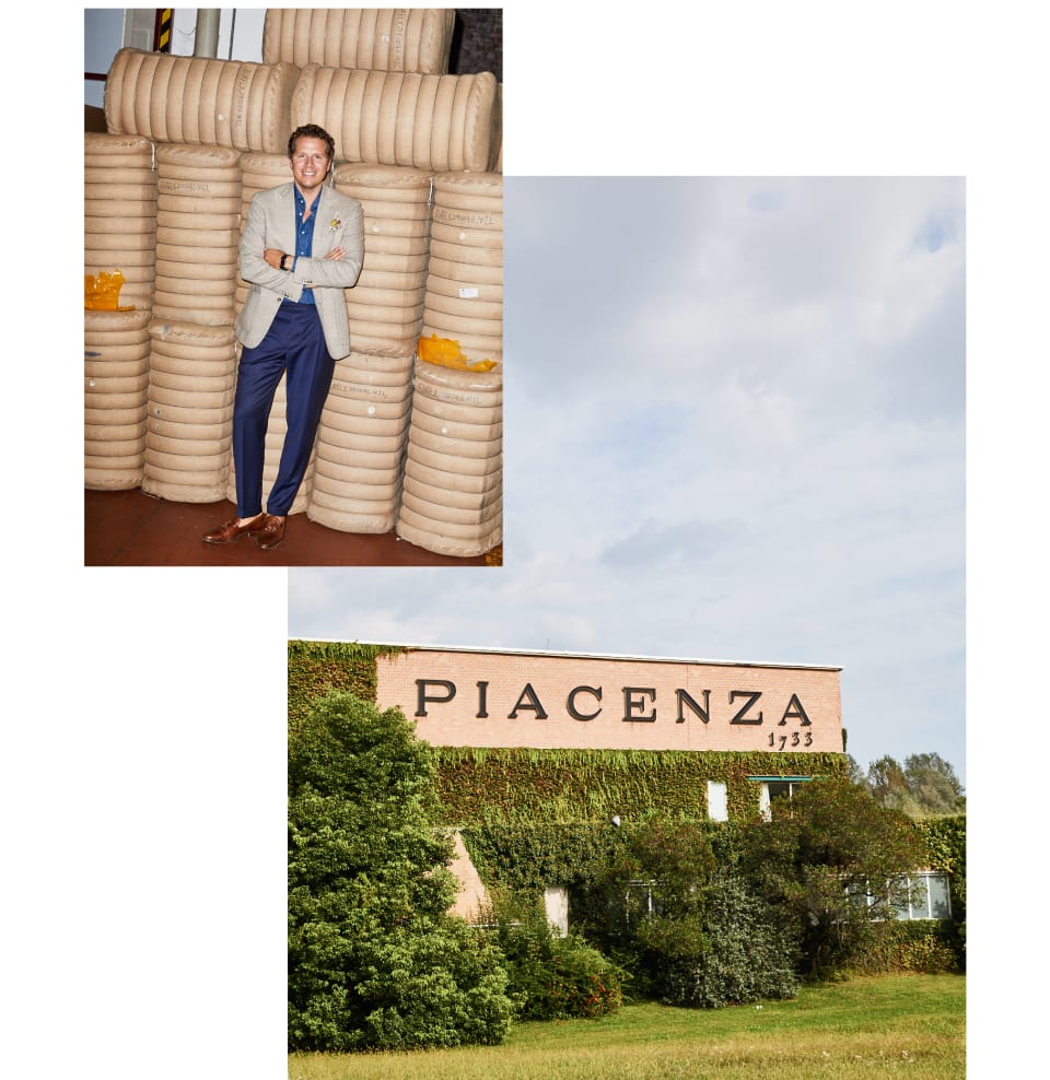 Woven by the Piacenza mill