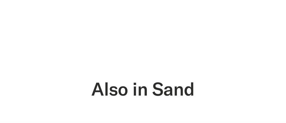 Also in sand