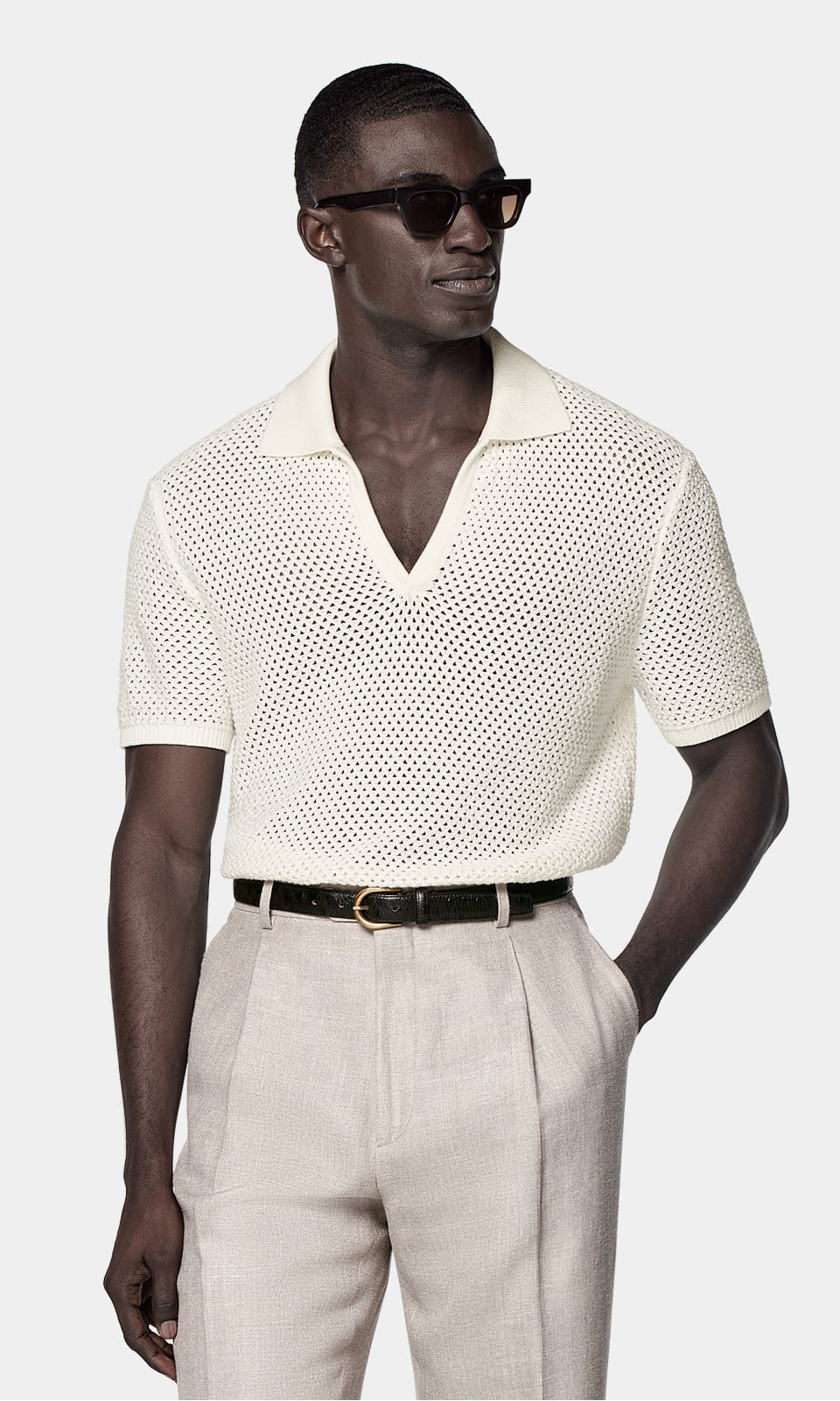 Shop the crochet polo