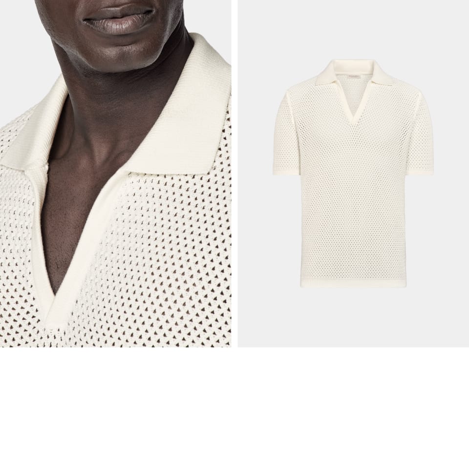 Shop the crochet polo