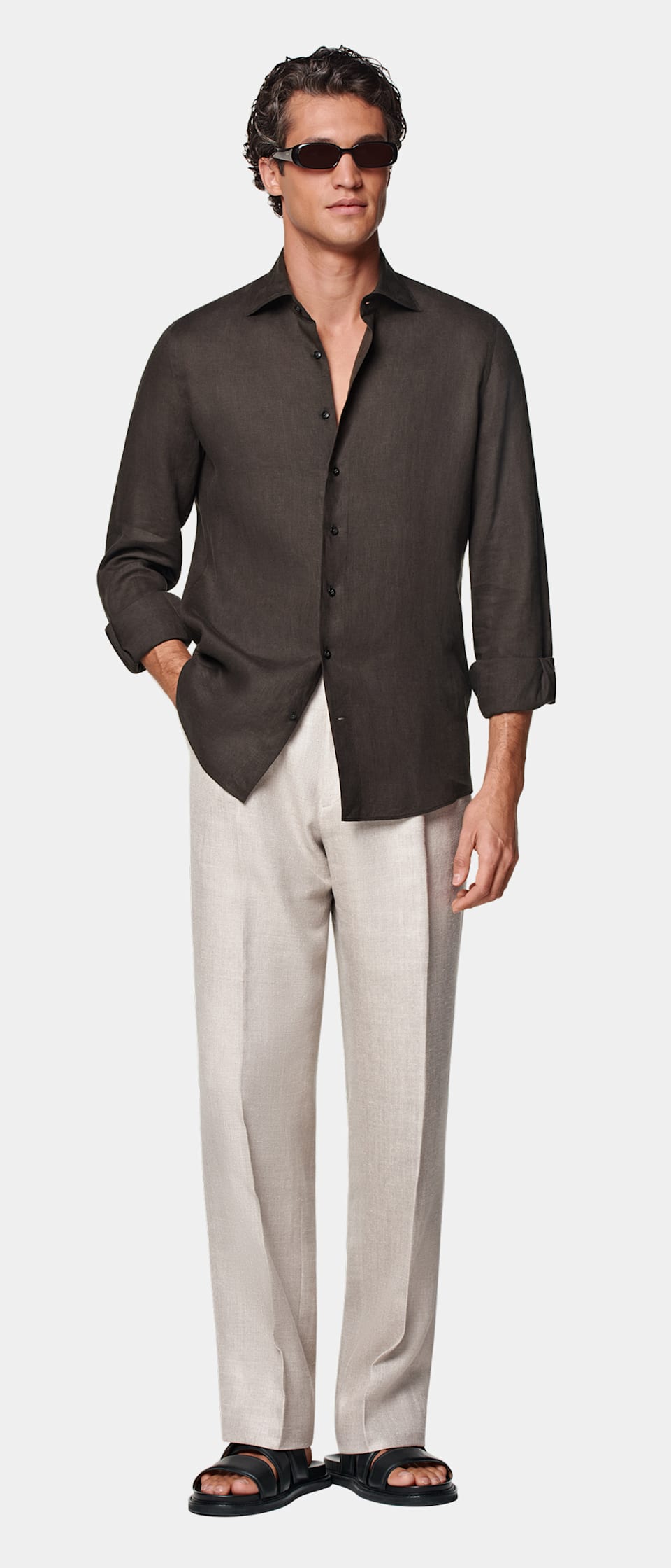 Brown shirt
