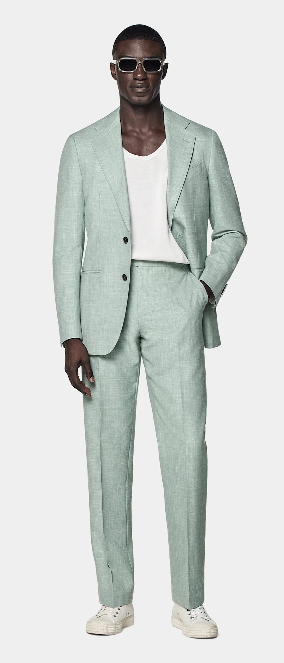 Green suit